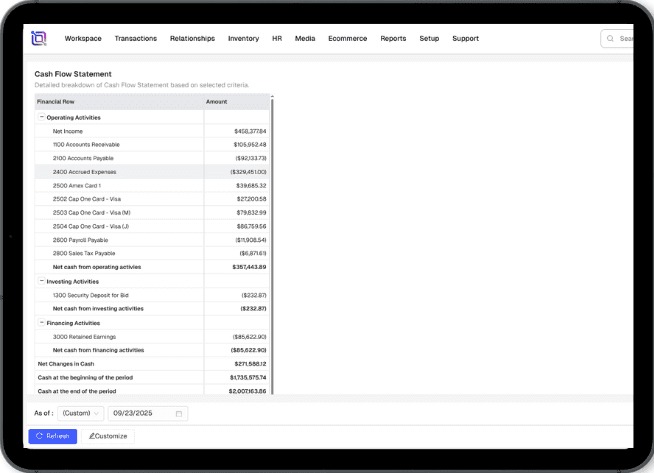 General Ledger & Cash Management