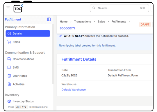 Order Fulfillment