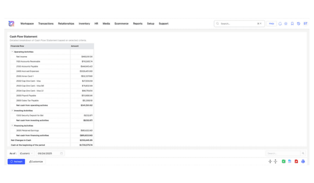 Ledger & Cash Management