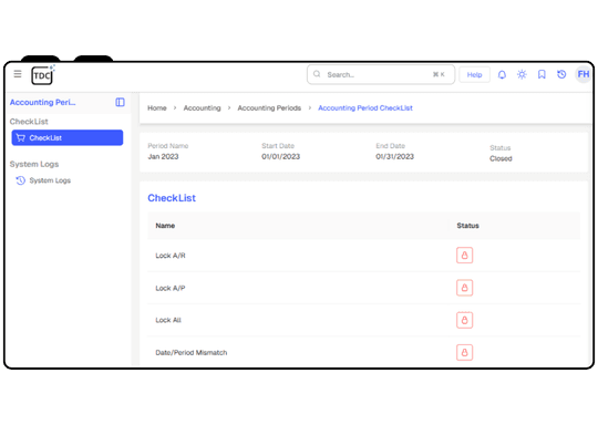 Checklist-Driven Financial Close