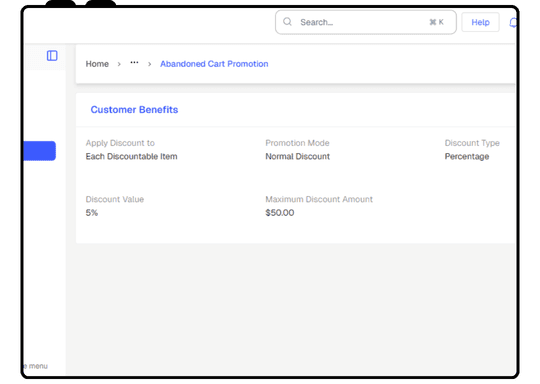 Flexible Discount and Promotion Setup