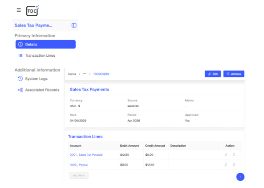 Simplified Tax Management